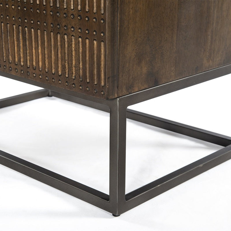 Kelby Cabinet Nightstand Four Hands Base Detail