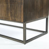 Kelby Media Console Iron Base Detai;