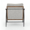 Kennedy Chair - Gabardine Grey Back View