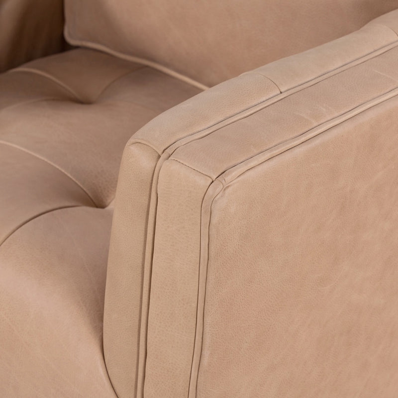 Top Grain Leather Swivel Chair