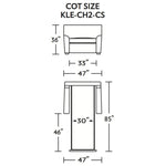 Klein Cot Size Sleeper Sofa