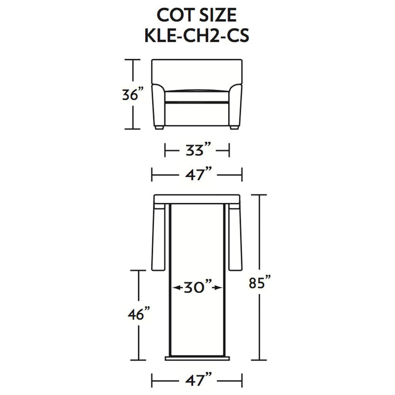 Klein Cot Size Sleeper Sofa