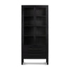 Four Hands Laker Cabinet Black Oak Front View