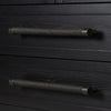 Laker Cabinet Black Paper Cord Handles Four Hands