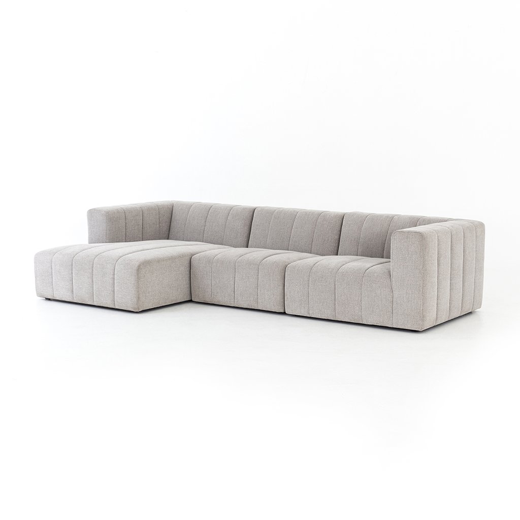 Langham Three Piece Sectional Sofa with Chaise CGRY-001-320-S5