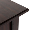 Four Hands Lauren Desk Warm Brown Acacia Top Right Corner Detail