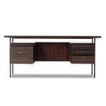 Lauren Desk Warm Brown Acacia Back View VBNA-DK815
