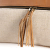 Leather & Linen Pillow Butterscotch Four Hands