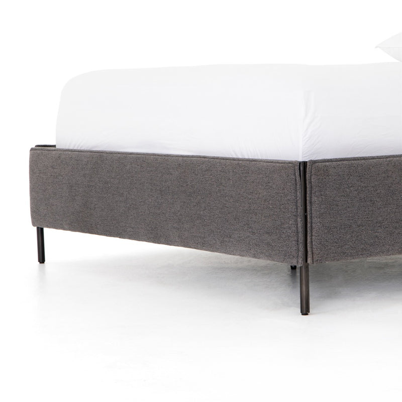 Leigh Upholstered Bed - San Remo Ash