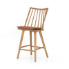 Lewis Windsor Counter Stool Whiskey Saddle Cushion