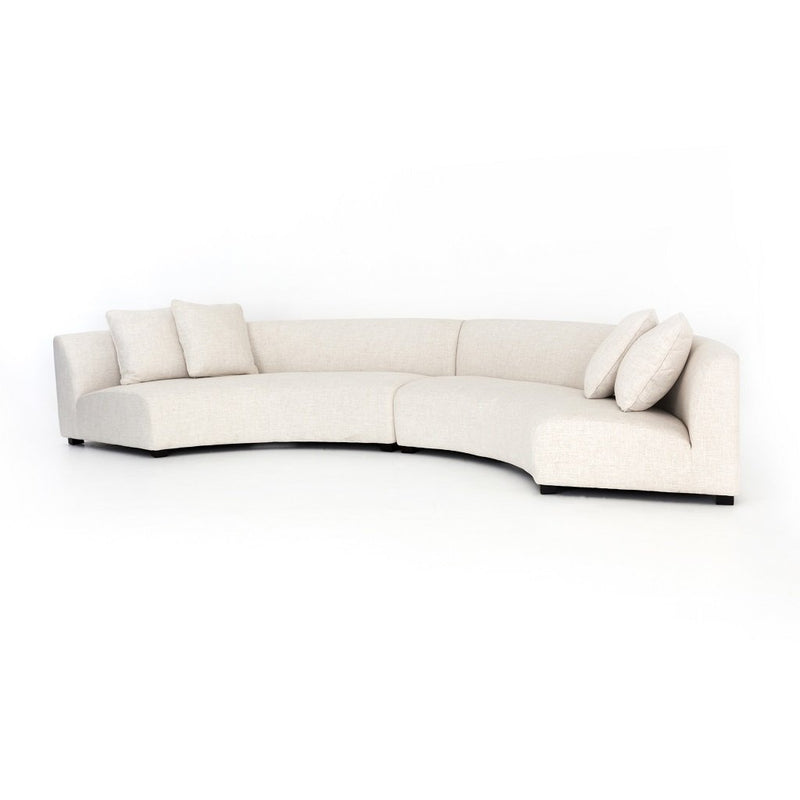 Liam Sectional Sofa 2 Piece - Dover Crescent Angle View