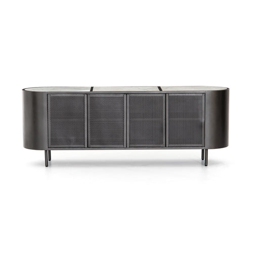 Libby Media Console Gunmetal Four Hands