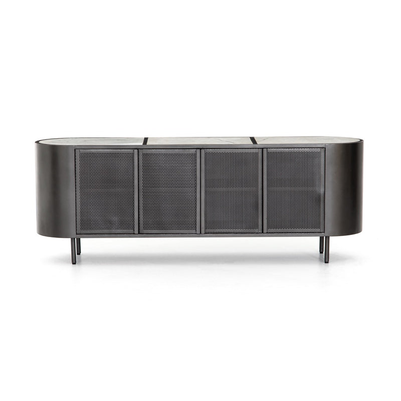 Libby Media Console Gunmetal Four Hands