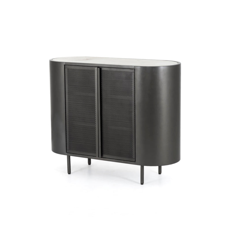 Libby Small Cabinet - Gunmetal