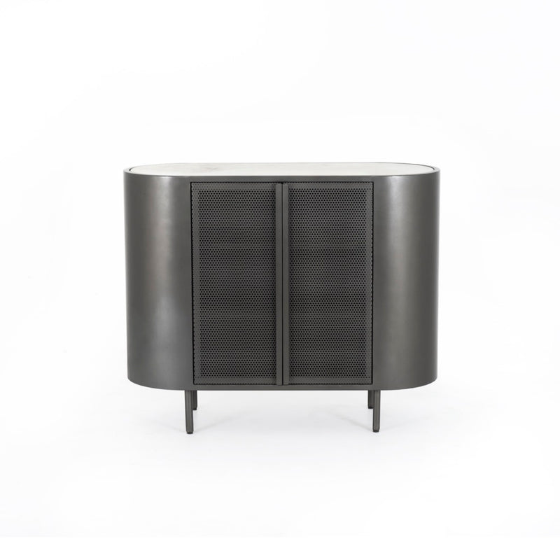 Libby Small Cabinet - Gunmetal