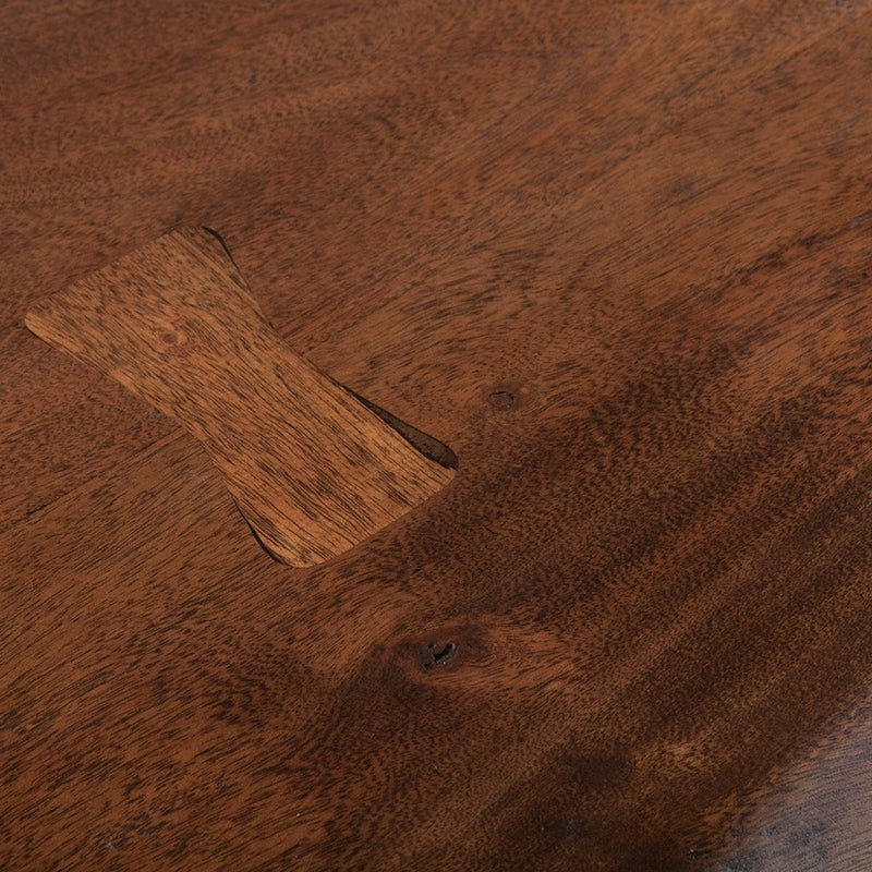 London Loft Wood Slab Table close view of wood