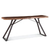 London Loft Wood Slab Live Edge Console Table angled view