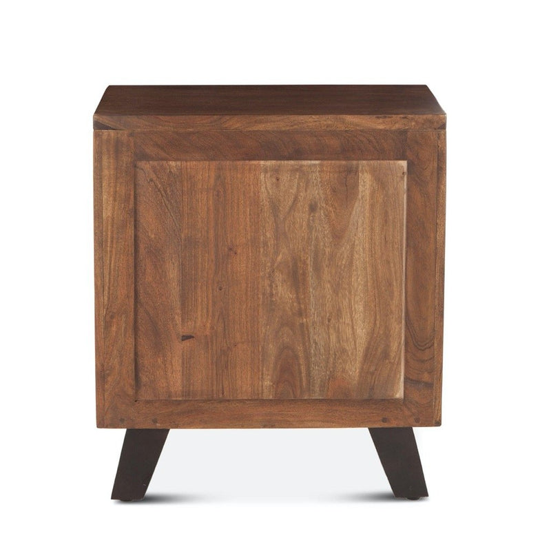 Live Edge Nightstand back view