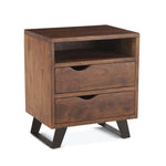 London Loft Live Edge Night Chest front view