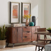 London Loft Live Edge Acacia Wood & Iron Sideboard