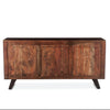 London Loft Live Edge Acacia Wood & Iron Sideboard back view