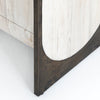 Loros Sideboard Distressed Iron Base Detail