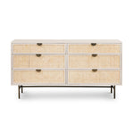 Luella 6 Drawer Dresser - Matte Alabaster