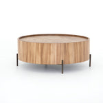 Lunas Drum Coffee Table Guanacaste Wood Four Hands