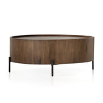 Lunas Drum Coffee Table Caramel Guanacaste Side View 104288-002
