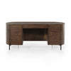 Four Hands Lunas Executive Desk Caramel Guanacaste Back View