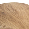 Lunas Oval Dining Table Guanacaste Wood Grain Pattering Veneer