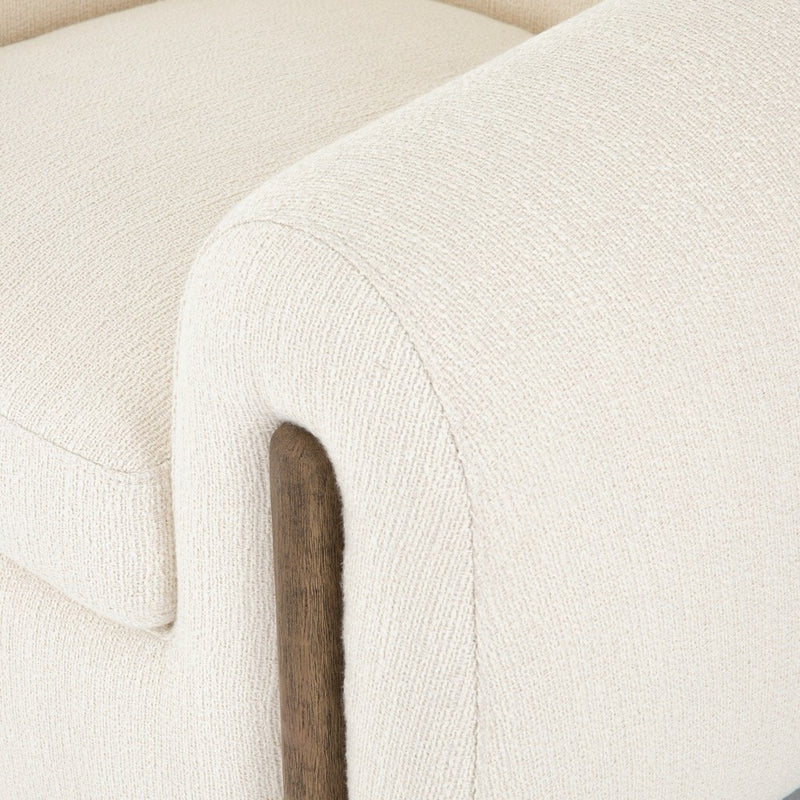 Lyla Chair Ivory Upholstery Armrest