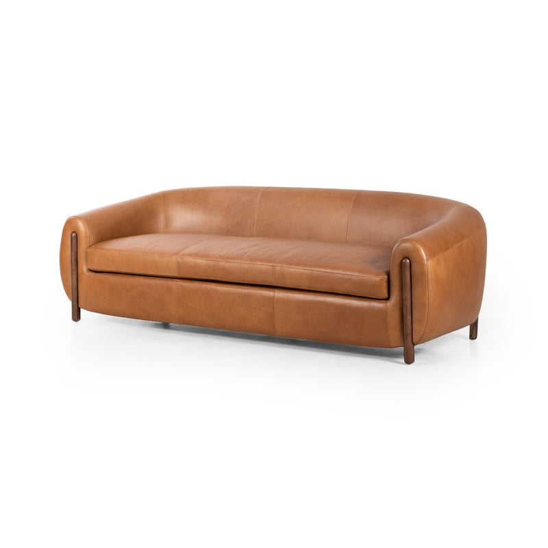 Lyla Sofa Valencia Camel Angled View 226555-010
