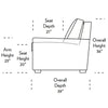 Lyons Comfort Sleeper Sofa Side Dimensions