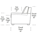 Lyons Comfort Sleeper Sofa Side Dimensions