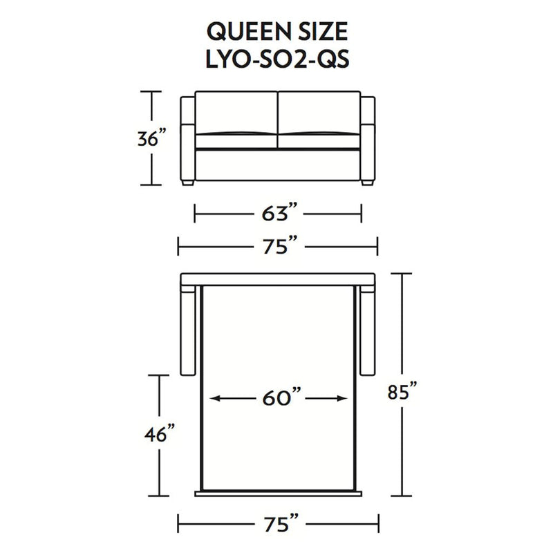 Lyons Queen Size Comfort Sleeper Sofa