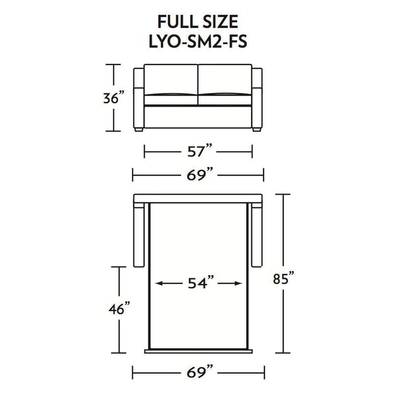 Lyons Full Size Comfort Sleeper Sofa