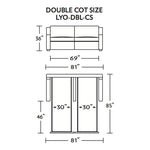 Lyons Double Cot Size Comfort Sleeper Sofa