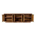 Macklin Media Console Light Mahogany Open Cabinets 232364-001
