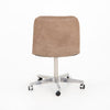 Malibu Desk Chair Natural Wash Mushroom back view