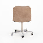 Malibu Desk Chair Natural Wash Mushroom back view