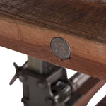 Manchester Adjustable Dining Table close up top edge