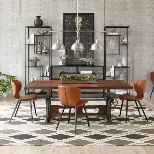 Home Trends Manchester Dining Table shown in a decorated room