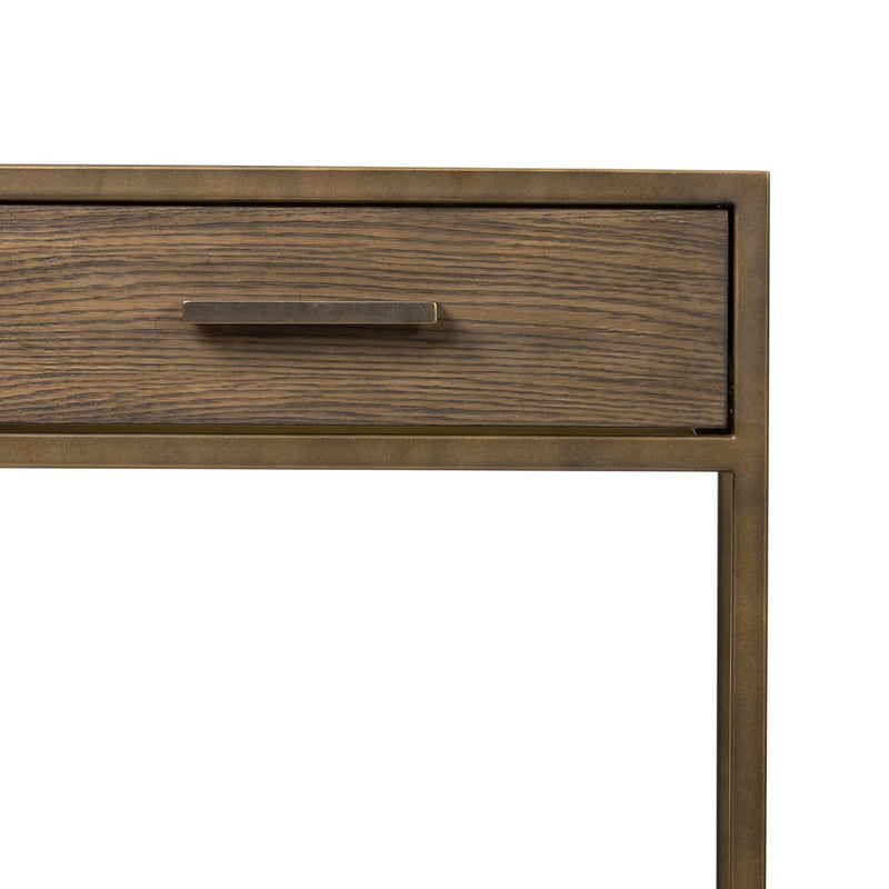 Mason Nightstand-Dark Hazel drawer view