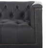 Maxx Sofa - Heirloom Black up close view right front top