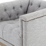 Maxx Swivel Chair - Arm Detail with Nailhead Trim