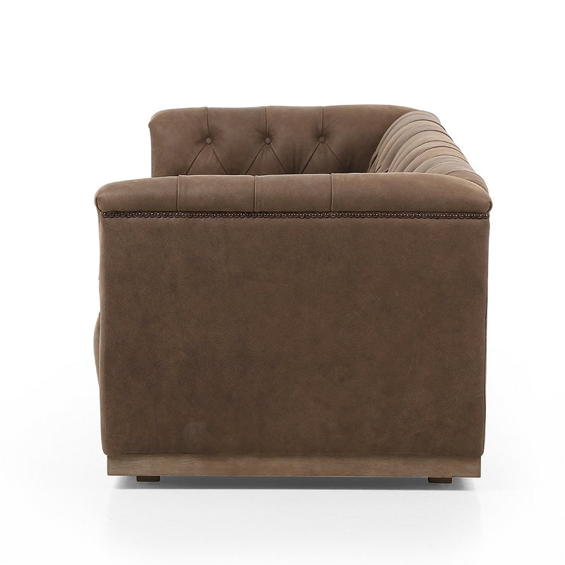 Maxx Sofa - Umber Grey Leather CKEN-K3Z53-061 Four Hands