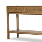 Four Hands Meadow Console Table Tawny Oak Veneer Detail