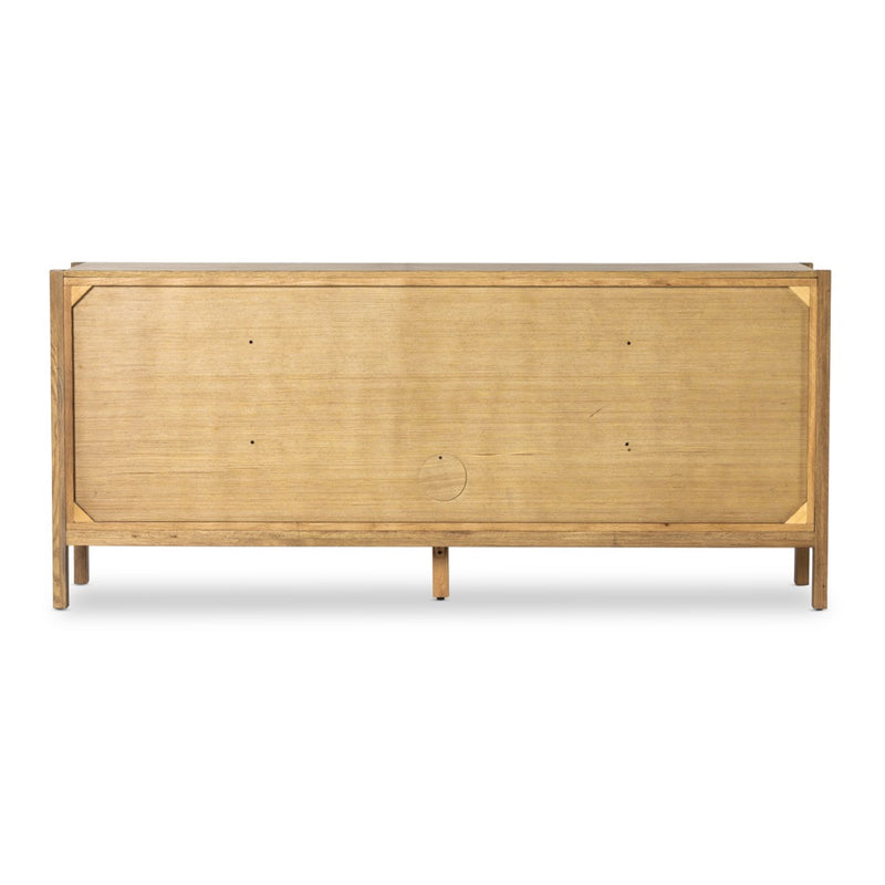 Meadow Sideboard Tawny Oak Back View 228733-004
