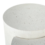 Meza Nesting Coffee Table - Textured White Finished Concrete Detail